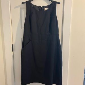 J Crew size 16 black suiting sheath dress